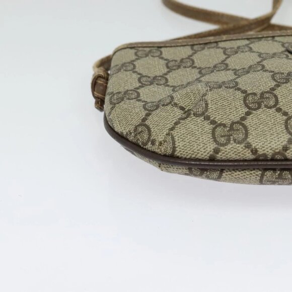 GUCCI GG Supreme Shoulder Bag PVC Beige Gold 904 02 020 Auth BA5087 - Picture 4 of 16